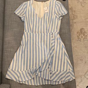 J Crew cotton faux wrap dress